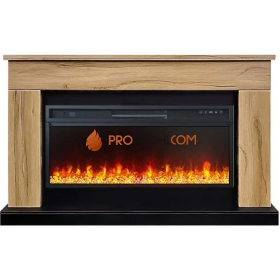 Каминокомплект Royal Flame Bergen (Разборный) - Дуб галифакс (Ширина 1370 мм) с очагом Vision 42 LED