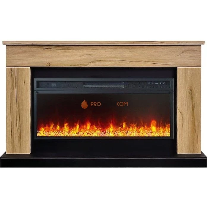 Каминокомплект Royal Flame Bergen (Разборный) - Дуб галифакс (Ширина 1370 мм) с очагом Vision 42 LED