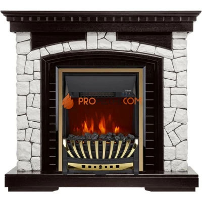 Каминокомплект Royal Flame Glasgow - Венге / Белый с очагом Aspen Gold