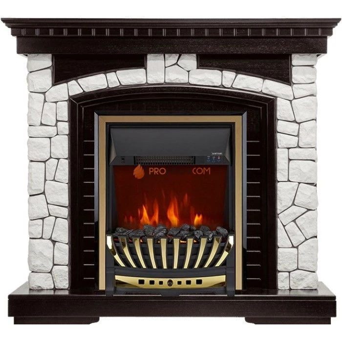 Каминокомплект Royal Flame Glasgow - Венге / Белый с очагом Aspen Gold