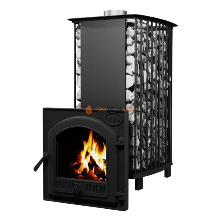 Чугунная печь для бани Инжкомцентр ВВД Сударушка Руса-Семейная с чугунной дверцей