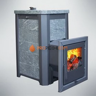 Дровяная печь для бани Варвара Сказка Мини удлиненная