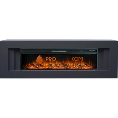 Каминокомплект Royal Flame Line 60 (Разборный) - Серый графит с очагом Vision 60 LOG LED