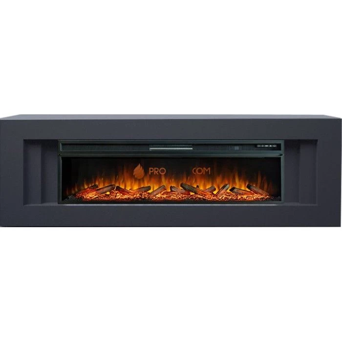 Каминокомплект Royal Flame Line 60 (Разборный) - Серый графит с очагом Vision 60 LOG LED