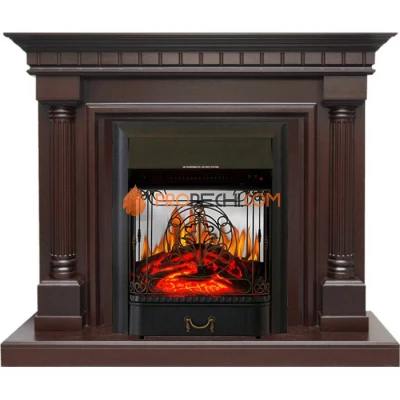 Каминокомплект Royal Flame Dallas - Темный дуб с очагом Majestic FX M Black