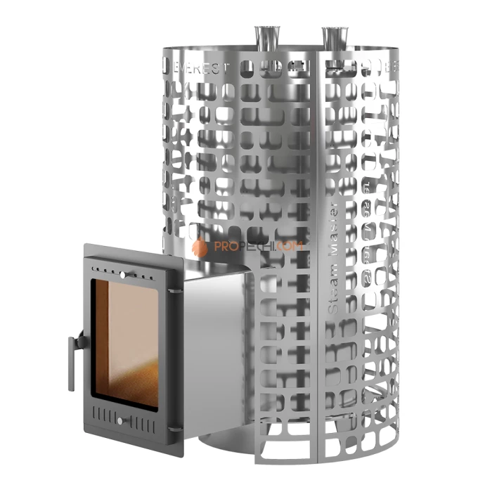 Дровяная печь для бани Эверест Steam Master 60 INOX (320М)