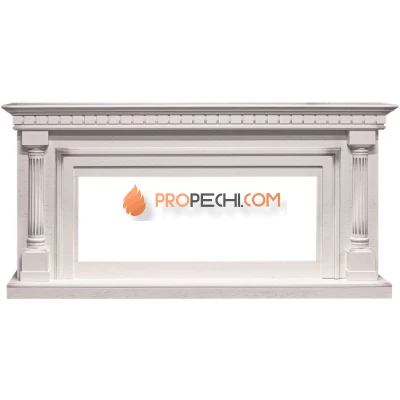 Портал Royal Flame Dallas - Слоновая кость с патиной (Ширина 1665 мм)