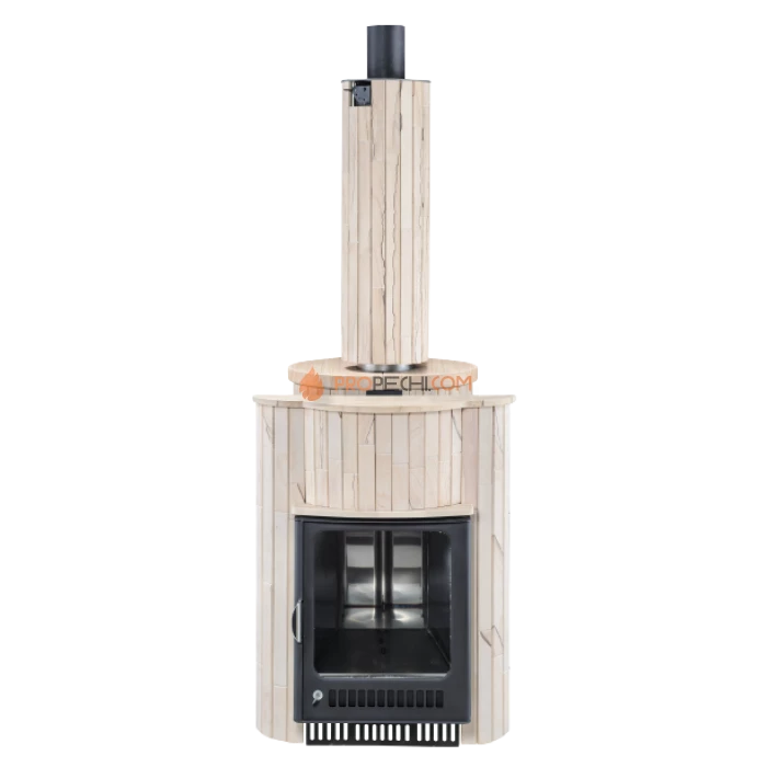 Дровяная печь для бани Ферингер Макси До 38 м³ - Окаменевшее дерево наборный