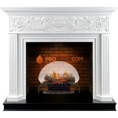Каминокомплект Dimplex Palace - Белый с черным с очагом Revillusion RLG25