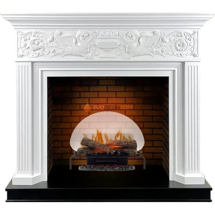 Каминокомплект Dimplex Palace - Белый с черным с очагом Revillusion RLG25