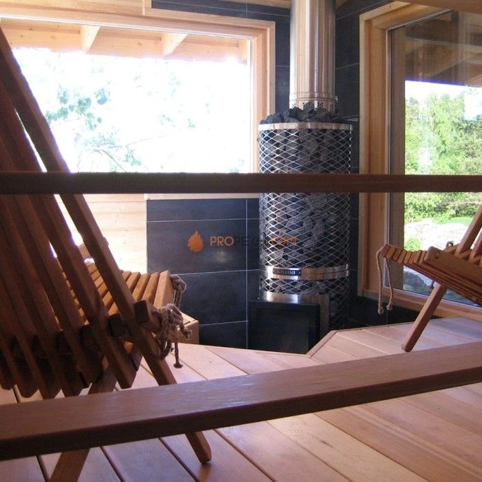 Дровяная печь для бани IKI KIVI-IKI (дверца открывается налево)
