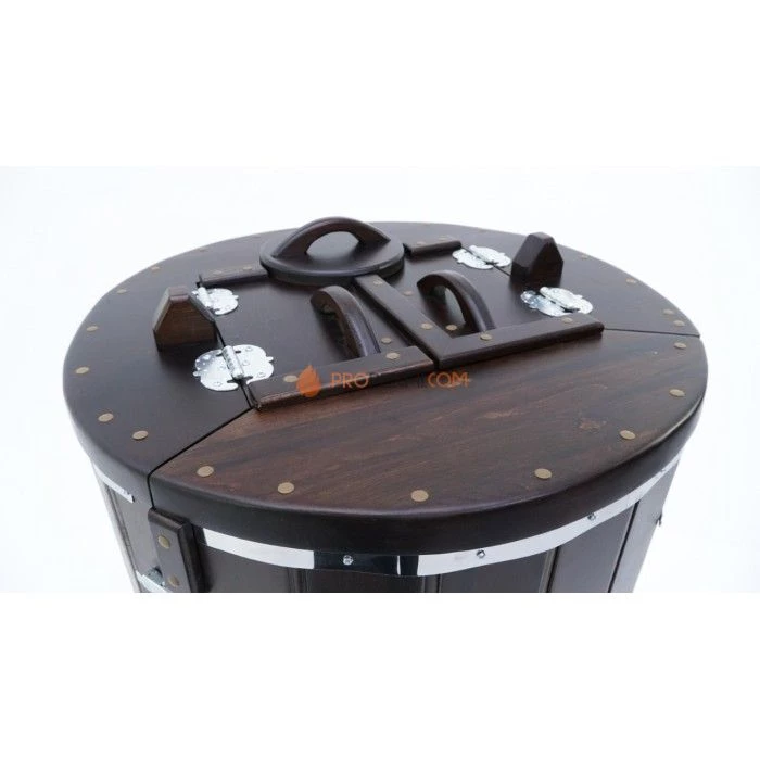 Фитобочка круглая НКЗ SMART из кедра, диаметр 78 см, высота 130 см / 25 мм