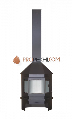 Камин ЭкоКамин Мюнхен Угловой Графит