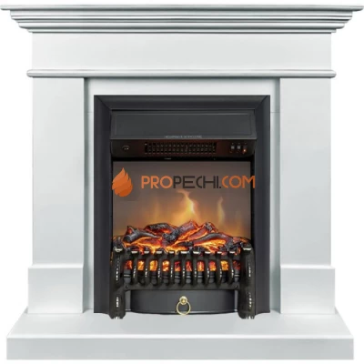 Каминокомплект Royal Flame California SFT - Белый с очагом Fobos FX M Black