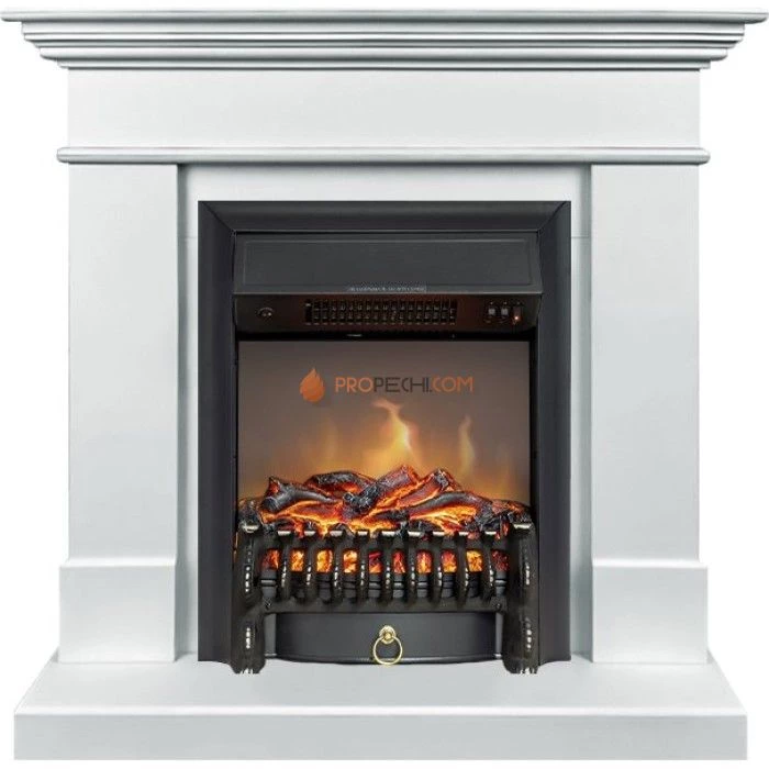 Каминокомплект Royal Flame California SFT - Белый с очагом Fobos FX M Black