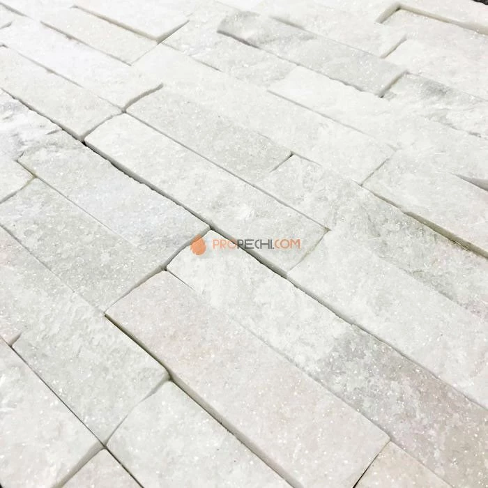 Панель Классик Кварцит Белый (600х150мм) упак. (7шт/0,63м2)