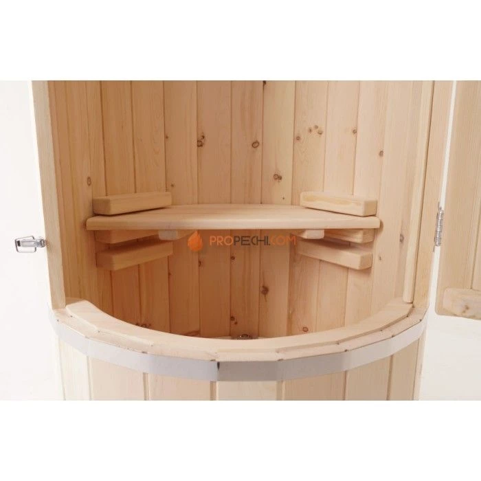 Фитобочка круглая НКЗ STANDARD из кедра, (ШИП-ПАЗ), диаметр 78 см, высота 130 см / 40 мм