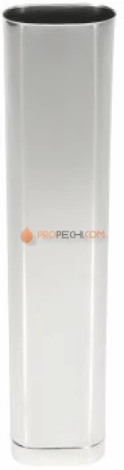 Труба Овал Моно L 500 100х200. 304. 0,5