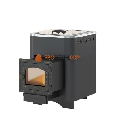 Дровяная печь для бани Везувий Русичъ Антрацит 12 (ДТ-3С) 