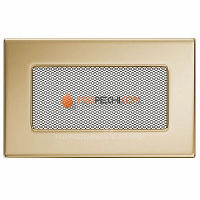 Вентиляционная решетка Kratki 11х17 золото