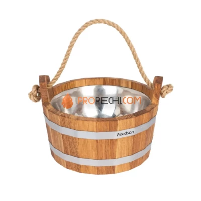 Шайка Woodson с нержавеющей вставкой, 4,5 л., дуб