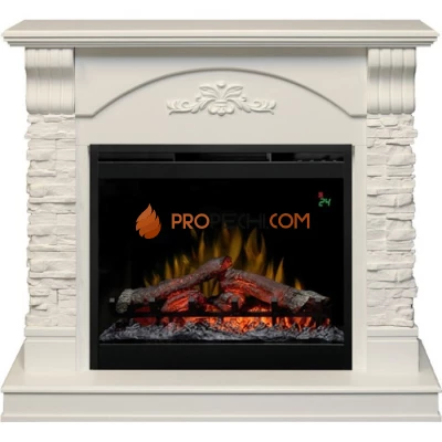 Каминокомплект Dimplex Prague - Белый /Сланец белый с очагом Symphony 26 inch DF2624L-INT