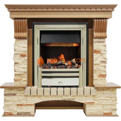 Каминокомплект Dimplex Pierre Luxe - Дуб / Сланец с очагом Cavendish