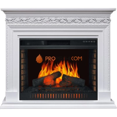 Каминокомплект Royal Flame Valletta - Белый с очагом Vision 30 EF LED FX
