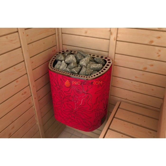 Электрическая печь SAWO Dragonfire Scandifire SCA-60NB-DRF-P-C 6 кВт (со встроенным пультом)