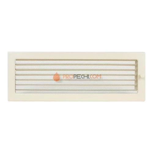 Вент.решетка 170х480 мм. кремовый с жалюзи