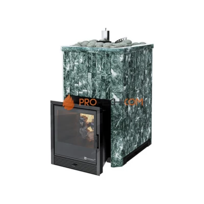 Дровяная печь для бани ИзиСтим Южная 16 в камне Змеевик