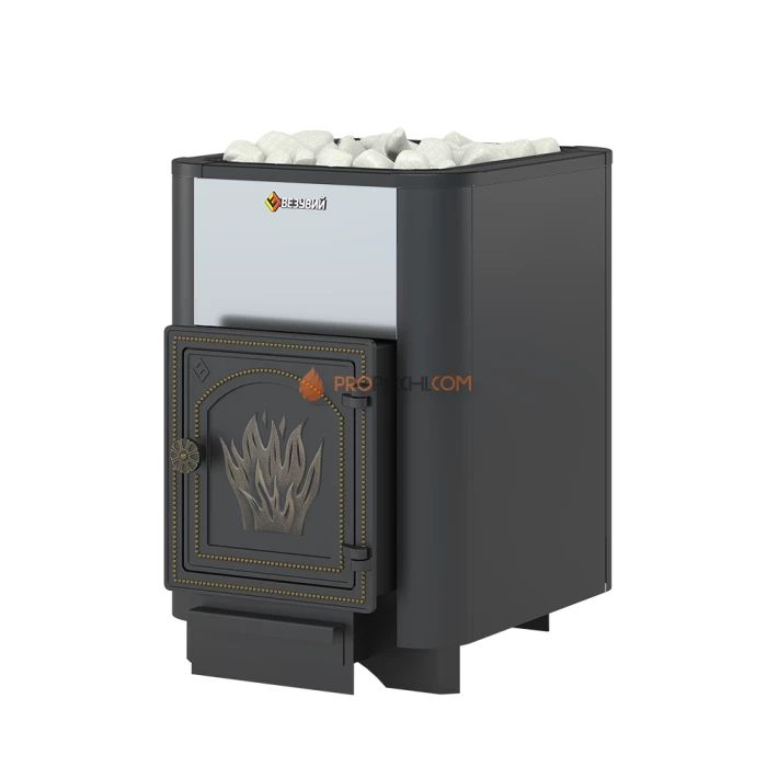 Чугунная печь для бани Везувий Сенсация 16 Антрацит (ДТ-4) б/в