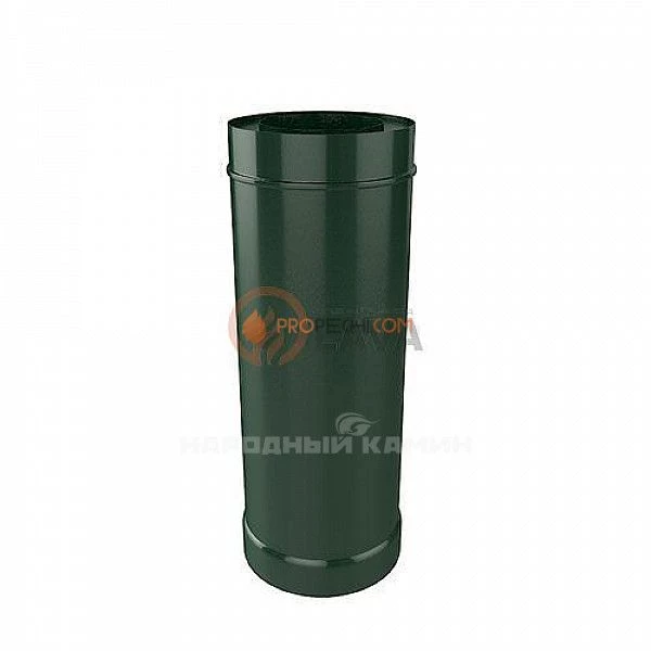 Труба-сэндвич 150/220 мм. 0,5 м. зеленый (6005)