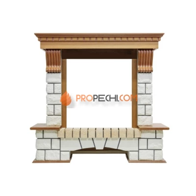 Портал Dimplex Pierre Luxe - Дуб / Белый (Высота 1020мм)