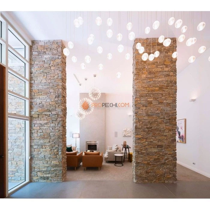 Наружный угол из грубого камня Кварцит Мультиколор (200+350х200мм) упак. (2шт/0,22м2)