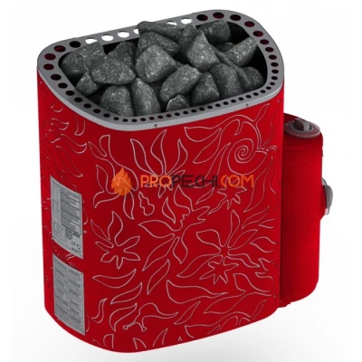 Электрическая печь SAWO Dragonfire Scandifire SCA-60NB-DRF-P-C 6 кВт (со встроенным пультом)