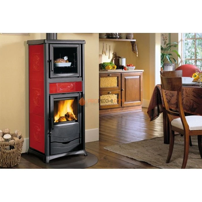 Печь-камин La Nordica TermoRossella Plus c/ Forno D.S.A. Bordeaux