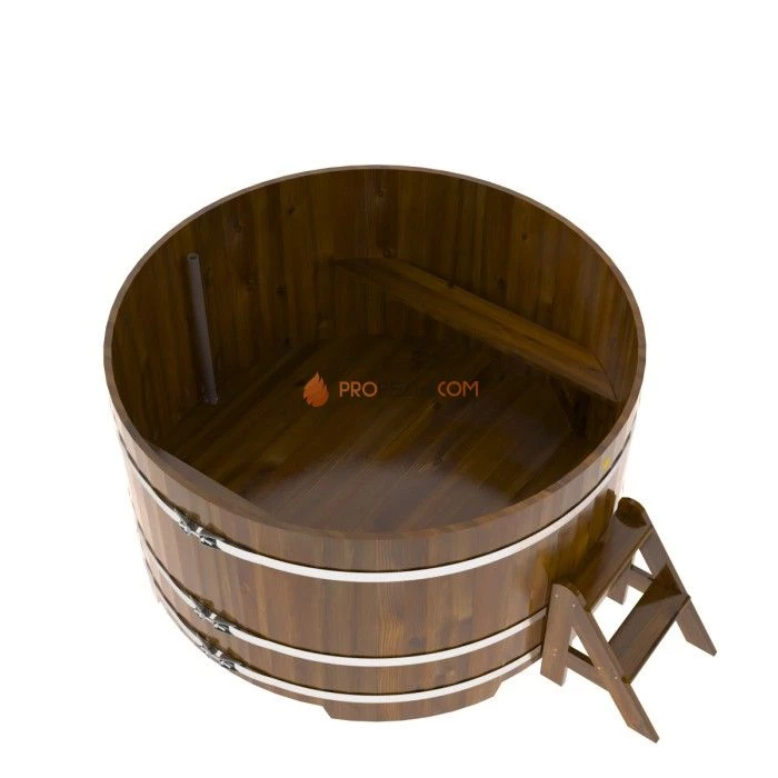 Купель BentWood круглая из мореной лиственницы d=1,80 Рустик