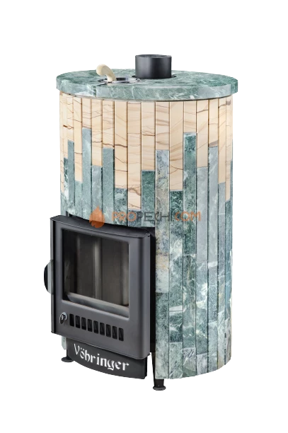 Банная печь Ферингер Уют-18 ПФ Змеевик + "Окаменевшее  дерево"