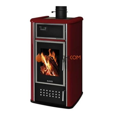Отопительная печь Klover BELVEDERE 20 (бордо)