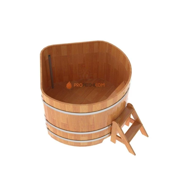 Купель BentWood угловая из сращенных ламелей натуральной лиственницы 1,37х1,37