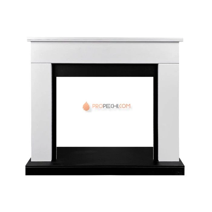 Каминокомплект Royal Flame Bergen (Разборный) - Белый с черным с очагом Jupiter FX New