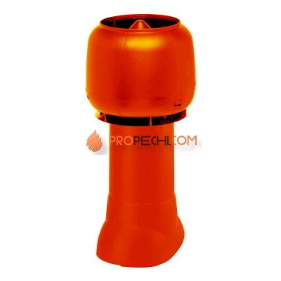 Вентиляционный выход изолированный с колпаком 125/160/500 красный