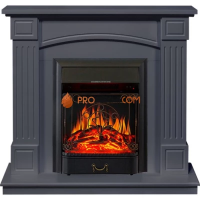 Каминокомплект Royal Flame Boston - Серый графит (Высота 925см) с очагом Majestic FX Black