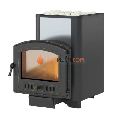 Чугунная печь для бани Везувий Сенсация 22 Антрацит (224)