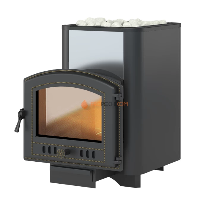 Чугунная печь для бани Везувий Сенсация 22 Антрацит (224)