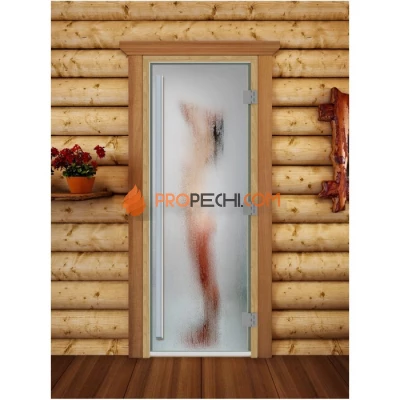 Дверь для бани DoorWood Престиж Фотопечать А097, 1900x700 мм