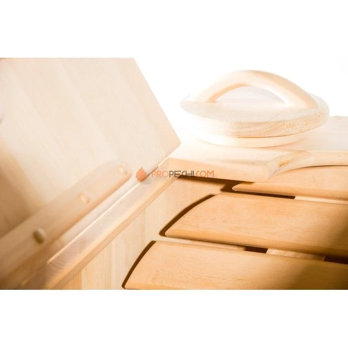 Фитобочка полулежачая НКЗ PREMIUM ЛЮКС из кедра, 115x78x140 см / 40 мм