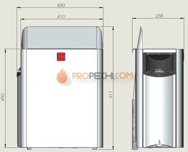 Электрическая печь HARVIA Wall HSW600400M SW60 черная