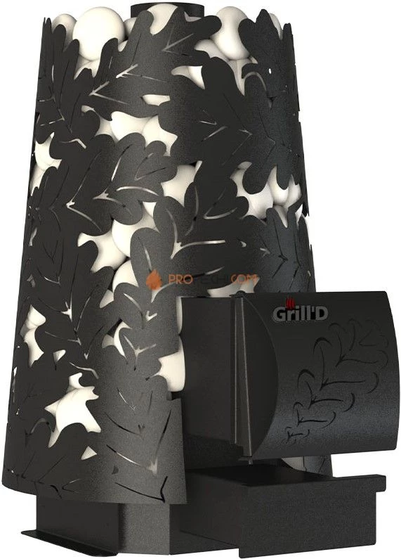 Банная печь Grill'D Dubravo mini Long (дверца без стекла)